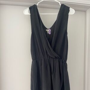 Joie size small black silk mini dress
